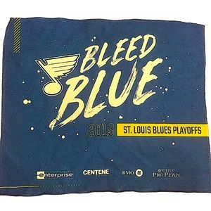 Blues Hockey 2019 Playoffs Towel Stanley Cup STL | Sports Memoriabila Bleed Blue